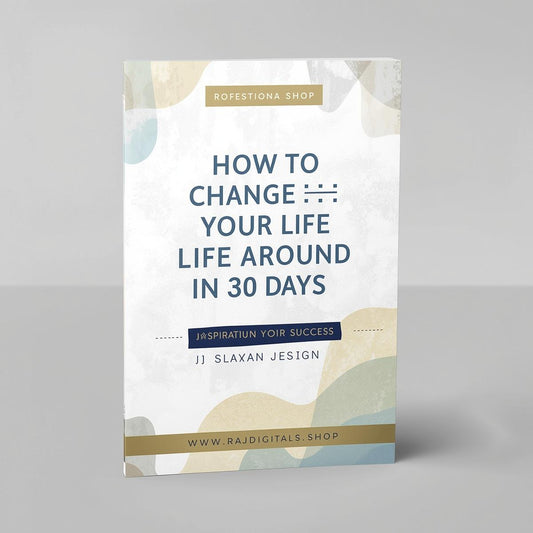 How To Change Your Life Around In 30 Days - Inspiration for Success